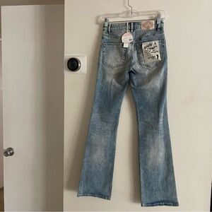 Nwt Odd Molly Stretch it boot cut jeans mid blue 25